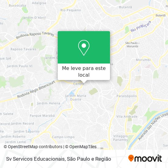 Sv Servicos Educacionais mapa