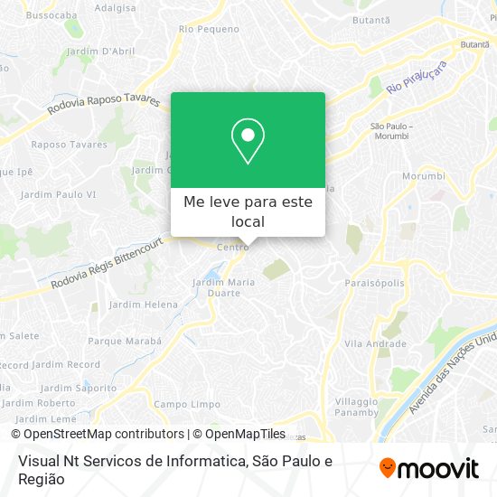 Visual Nt Servicos de Informatica mapa