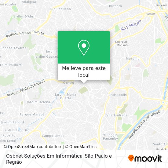 Osbnet Soluções Em Informática mapa