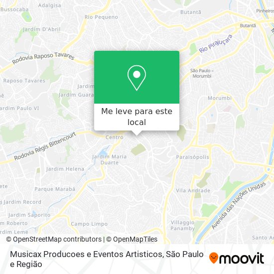 Musicax Producoes e Eventos Artisticos mapa