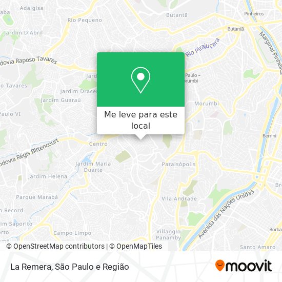 La Remera mapa
