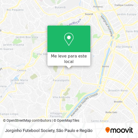 Jorginho Futebool Society mapa