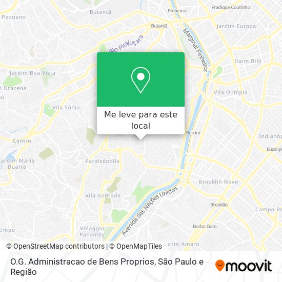 O.G. Administracao de Bens Proprios mapa