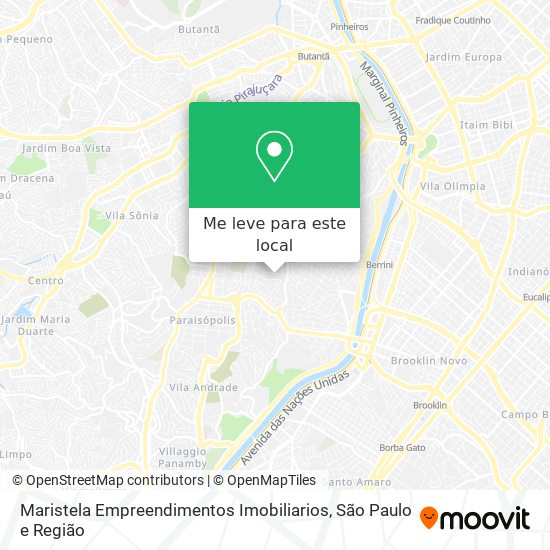 Maristela Empreendimentos Imobiliarios mapa