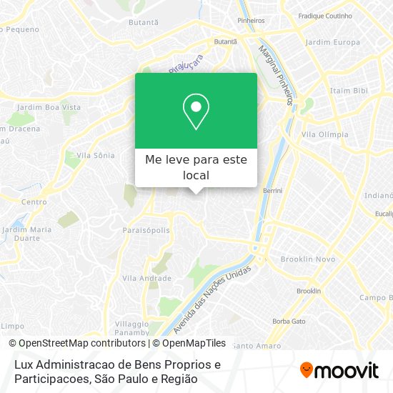 Lux Administracao de Bens Proprios e Participacoes mapa