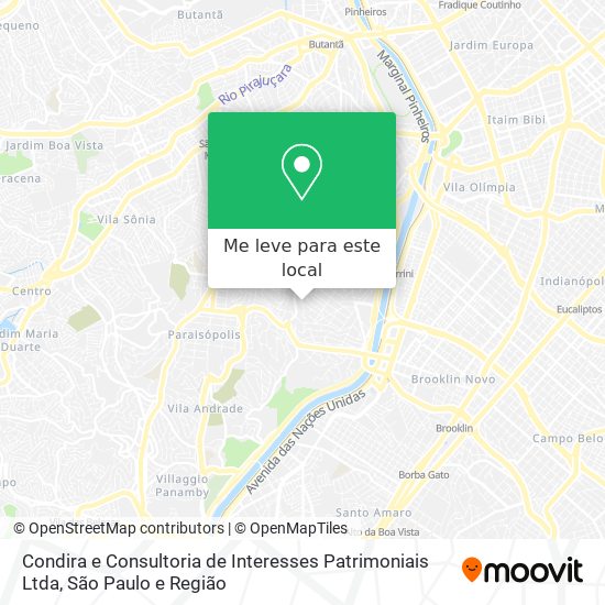 Condira e Consultoria de Interesses Patrimoniais Ltda mapa