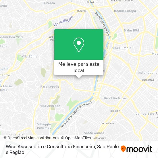 Wise Assessoria e Consultoria Financeira mapa