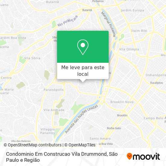 Condominio Em Construcao Vila Drummond mapa