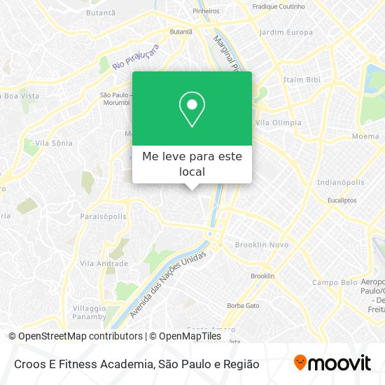 Croos E Fitness Academia mapa