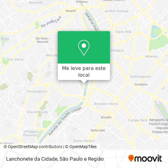 Lanchonete da Cidade mapa