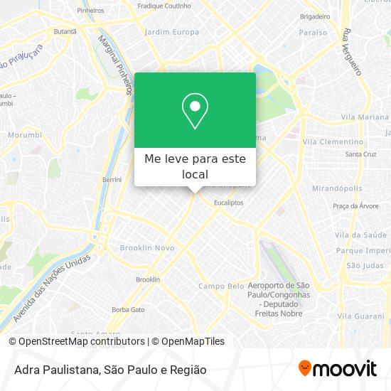 Adra Paulistana mapa