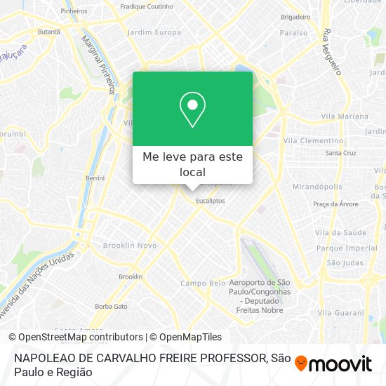 NAPOLEAO DE CARVALHO FREIRE PROFESSOR mapa