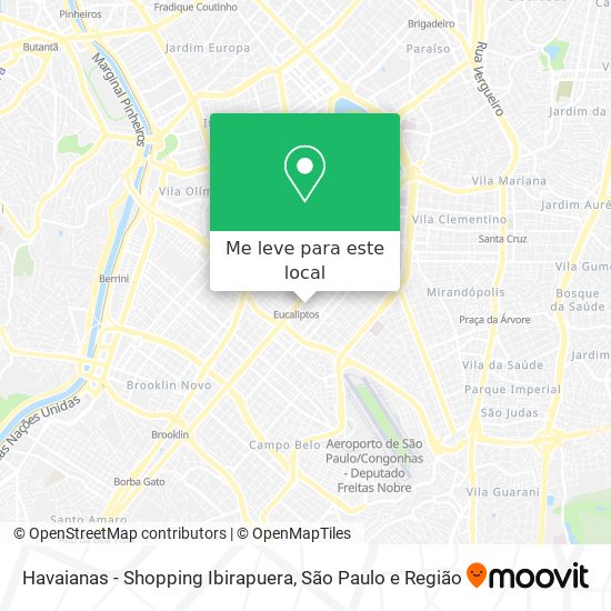 Havaianas - Shopping Ibirapuera mapa