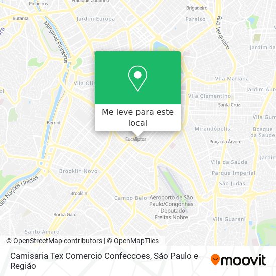 Camisaria Tex Comercio Confeccoes mapa