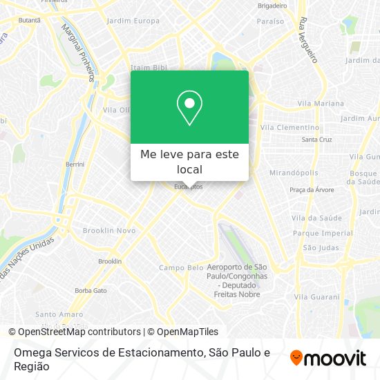 Omega Servicos de Estacionamento mapa