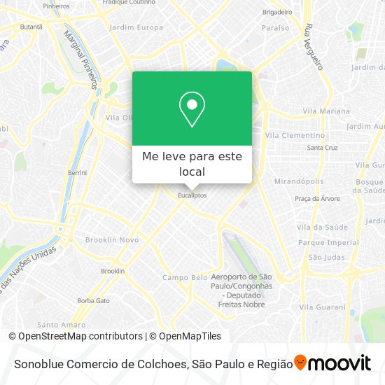 Sonoblue Comercio de Colchoes mapa