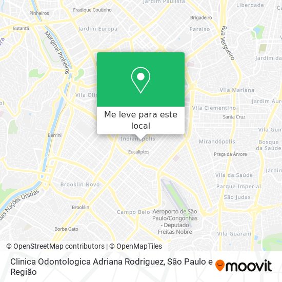 Clinica Odontologica Adriana Rodriguez mapa
