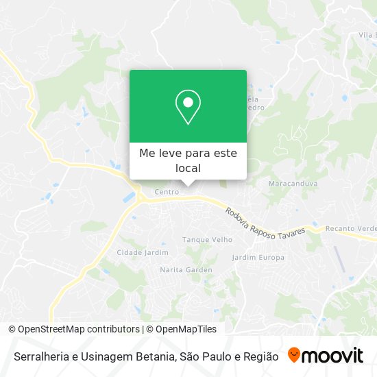 Serralheria e Usinagem Betania mapa