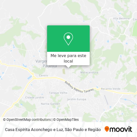 Casa Espírita Aconchego e Luz mapa