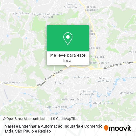 Varese Engenharia Automação Indústria e Comércio Ltda mapa