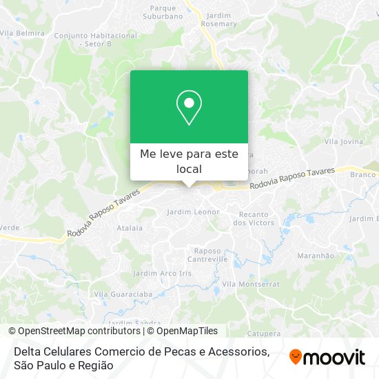 Delta Celulares Comercio de Pecas e Acessorios mapa