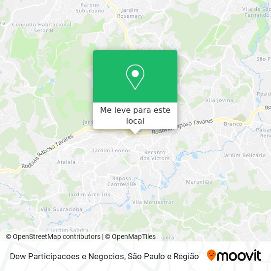 Dew Participacoes e Negocios mapa