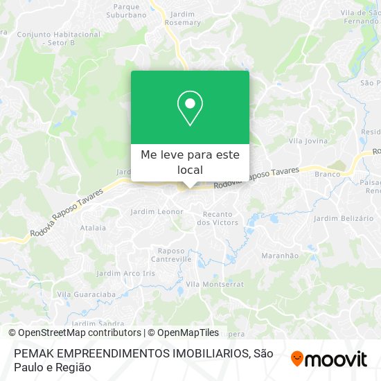 PEMAK EMPREENDIMENTOS IMOBILIARIOS mapa