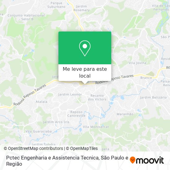 Pctec Engenharia e Assistencia Tecnica mapa