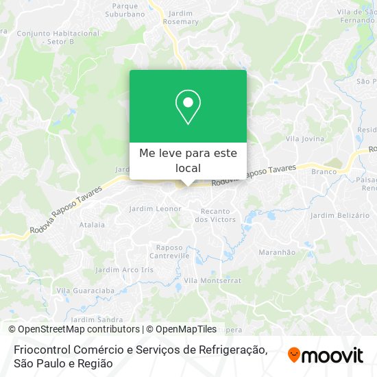 Friocontrol Comércio e Serviços de Refrigeração mapa