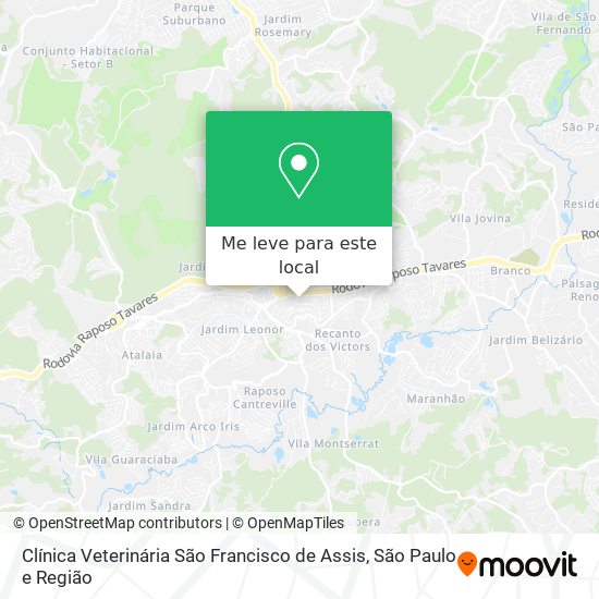 Clínica Veterinária São Francisco de Assis mapa