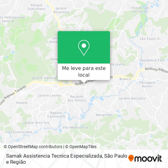 Samak Assistencia Tecnica Especializada mapa