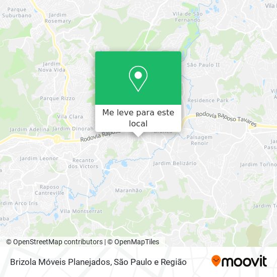 Brizola Móveis Planejados mapa