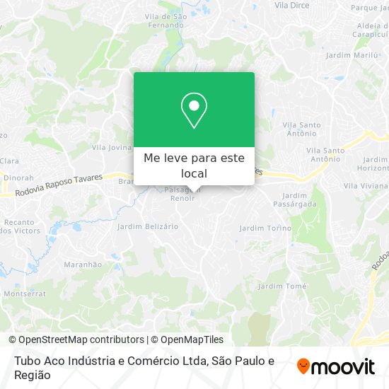 Tubo Aco Indústria e Comércio Ltda mapa