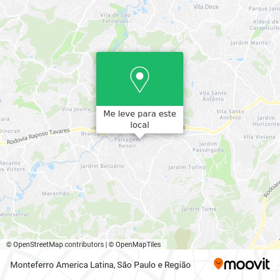 Monteferro America Latina mapa