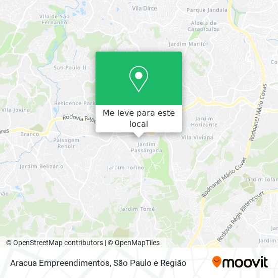 Aracua Empreendimentos mapa