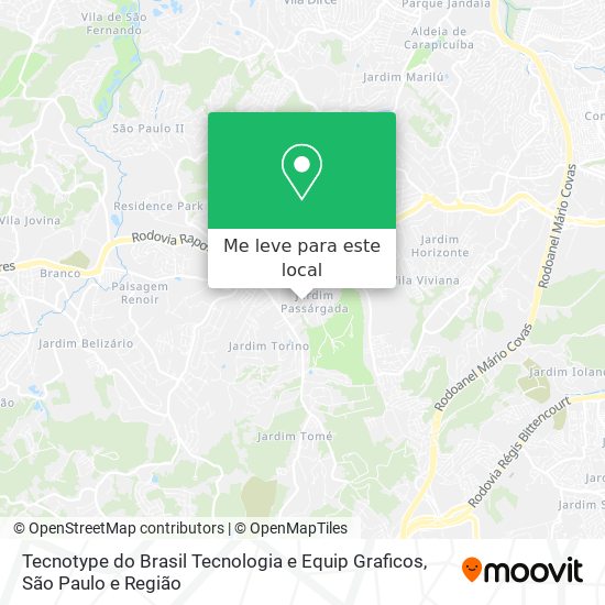 Tecnotype do Brasil Tecnologia e Equip Graficos mapa