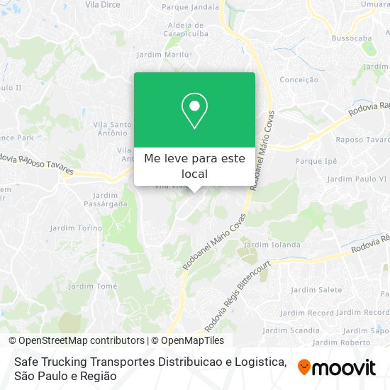 Safe Trucking Transportes Distribuicao e Logistica mapa
