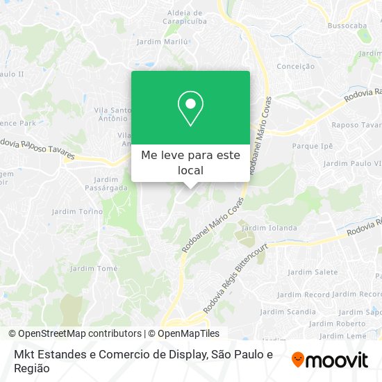 Mkt Estandes e Comercio de Display mapa