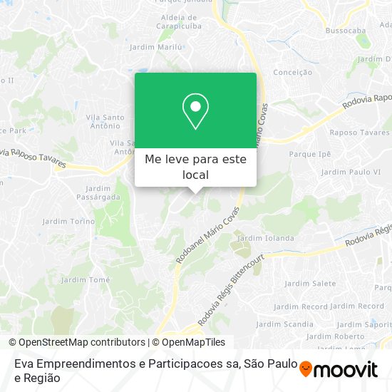 Eva Empreendimentos e Participacoes sa mapa