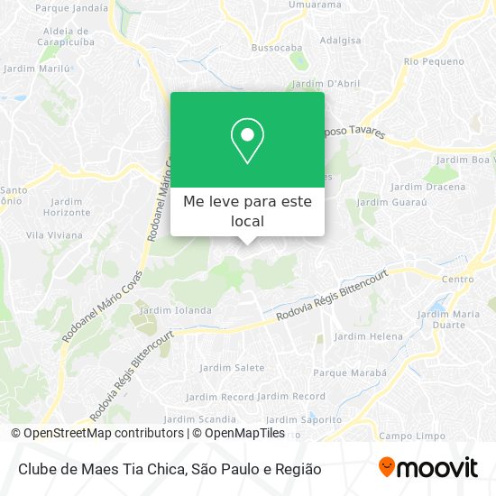 Clube de Maes Tia Chica mapa