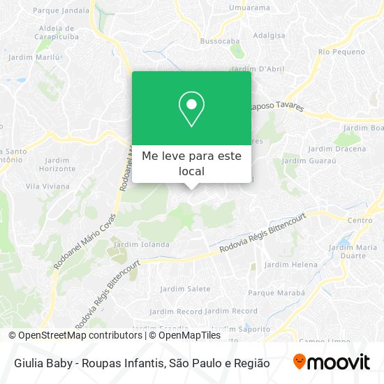 Giulia Baby - Roupas Infantis mapa