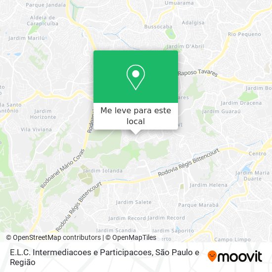 E.L.C. Intermediacoes e Participacoes mapa