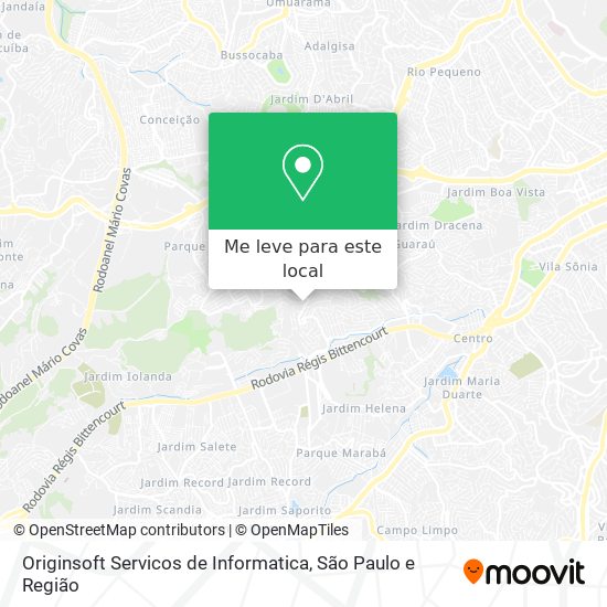 Originsoft Servicos de Informatica mapa