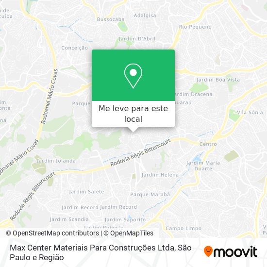 Max Center Materiais Para Construções Ltda mapa