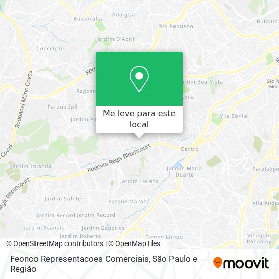 Feonco Representacoes Comerciais mapa