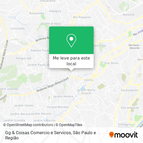 Gg & Coisas Comercio e Servicos mapa