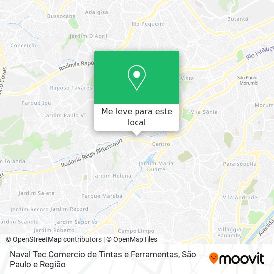Naval Tec Comercio de Tintas e Ferramentas mapa