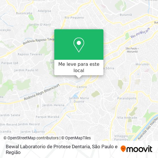 Bewal Laboratorio de Protese Dentaria mapa