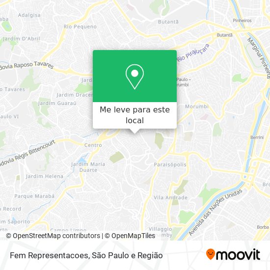 Fem Representacoes mapa