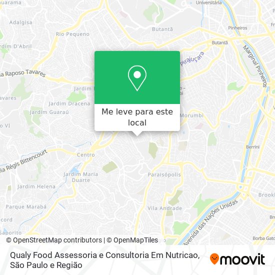 Qualy Food Assessoria e Consultoria Em Nutricao mapa